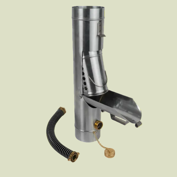 Duomat - Regensammler mit Rohrlaufang und Regenwasserklappe