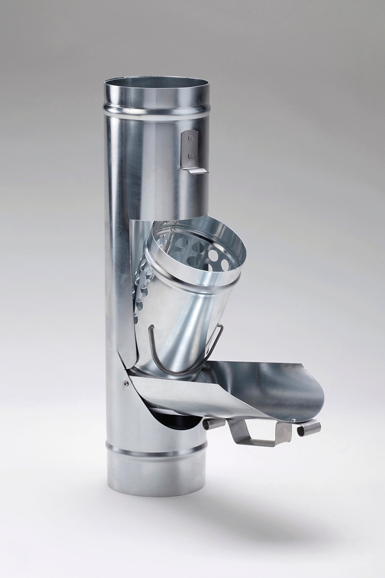 Laubfalle mit Laubkorb aus Titanzink