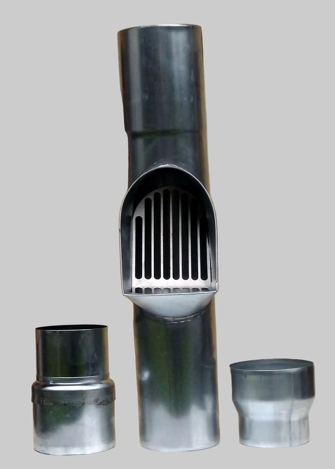 Laubabscheider aus Titanzink für Fallrohr 87 mm